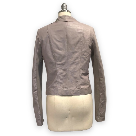 Trouvé Drape Collar Leather Jacket size Medium - Picture 3 of 10